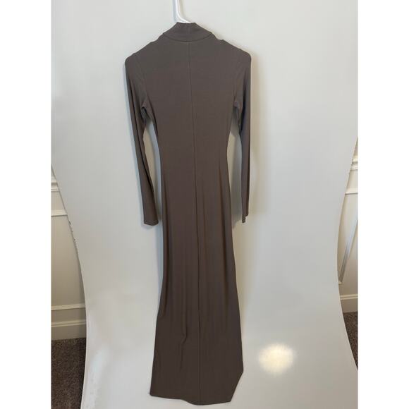 NWT Skims Soft Lounge Turtleneck Mock Neck Long Sleeve Dress Amethyst Size S - Picture 5 of 8